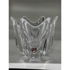 Vintage Orrefors Crystal Bowl Signed